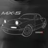 MAZDA MX-5 MX 5 Herren Auto-T-Shirt schwarz REGULAR