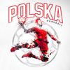 Polnisches Handball-T-Shirt für Handball-Fan Handball Herren weiß REGULAR