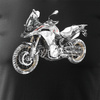BMW GS F850 Herren-Motorrad-T-Shirt schwarz