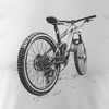 MTB Mountain Bike Herren Mountainbike T-Shirt weiß REGULAR