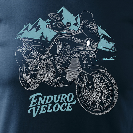 MV Agusta Enduro Veloce Herren marineblau Motorrad Motorrad-T-Shirt