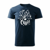 Life Coffee Herren-T-Shirt marineblau REGULAR