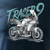 Yamaha Tracer 9 900 Herren marineblau Motorrad Motorrad-T-Shirt