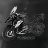 BMW GS 1200 Herren Motorrad Motorrad-T-Shirt schwarz REGULAR