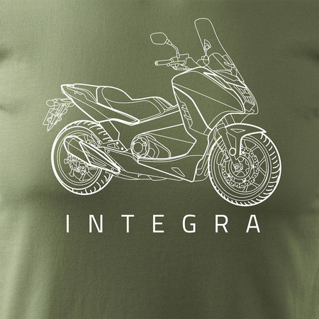 Honda Integra Herren khaki Motorrad-T-Shirt REGULAR