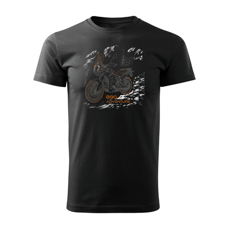 KTM 890 Adventure Herren schwarz REGULAR Motorrad-T-Shirt