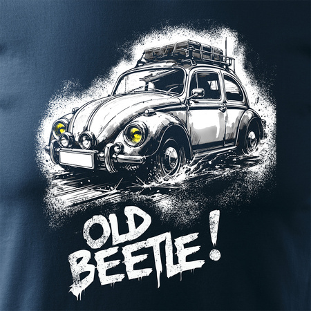 VW Beetle Buckel Auto T-Shirt Herren marineblau REGULAR