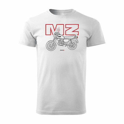 MZ ETZ 150 Herren weiss REGULAR Motorrad-T-Shirt