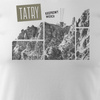 T-Shirt mit Berge Wandern Tatra Kasprowy Wierch Herren Trekking weiß REGULAR