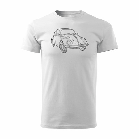 VW Beatle Buckel Auto T-Shirt Herren weiß REGULAR