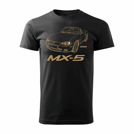 MAZDA MX-5 MX 5 Herren Auto-T-Shirt schwarz REGULAR