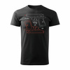 Herren Pistole Revolver T-Shirt schwarz REGULAR