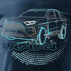 Ausverkauf - Toyota Rav4 Herren marineblau REGULAR Auto-T-Shirt