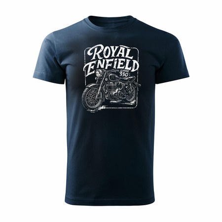 Royal Enfield Classic 350 Legend Herren marineblau Motorrad Motorrad-T-Shirt