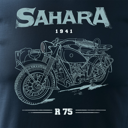 BMW Sahara Legend Herren-Motorrad-T-Shirt navy blau