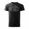 Sale - Herren-Kamera-T-Shirt schwarz REGULAR