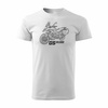 Ausverkauf - Motorrad Motorrad-T-Shirt BMW GS R 1300 ADVENTURE Sammlerstück Herren weiß REGULAR