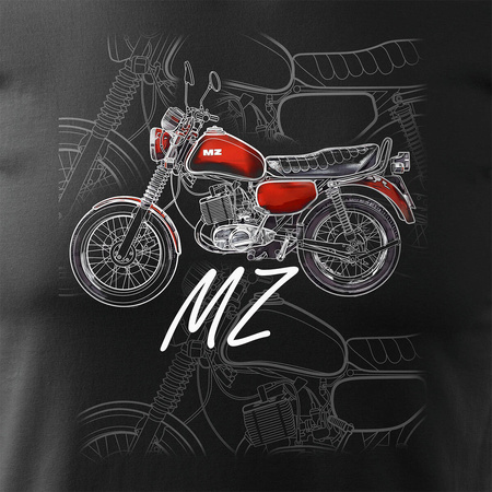 MZ ETZ 150 Herren schwarz REGULAR Motorrad-T-Shirt