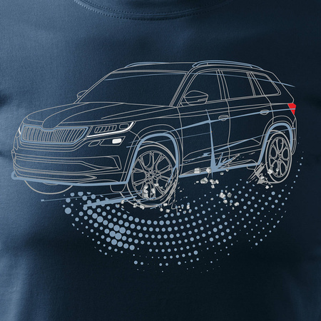 Ausverkauf - Skoda Kodiaq Herren SUV Hemd navy blau REGULAR