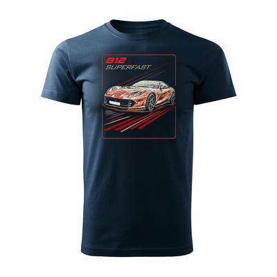 Ferrari 812 Superfast T-shirt Herren marineblau REGULAR