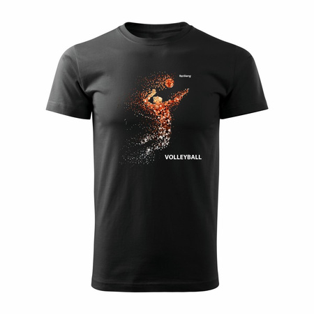 Herren Volleyball Shirt schwarz REGULAR