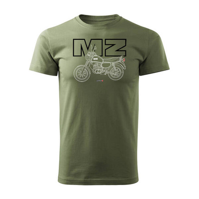 MZ ETZ 150 Herren khaki REGULAR Motorrad-T-Shirt