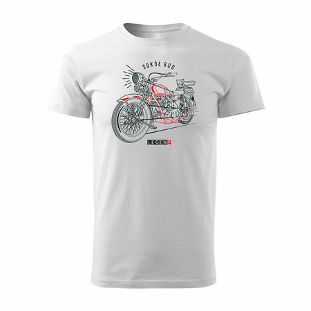 Ausverkauf - Falcon 600 Herren Motorradtrikot weiß REGULAR