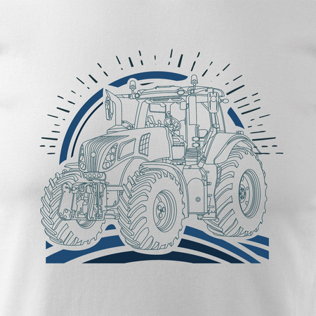 New Holland Herren Traktor-T-Shirt weiß REGULAR