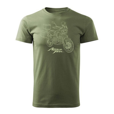 Honda Africa Twin CRF1100L Herren khaki REGULAR Motorrad-T-Shirt