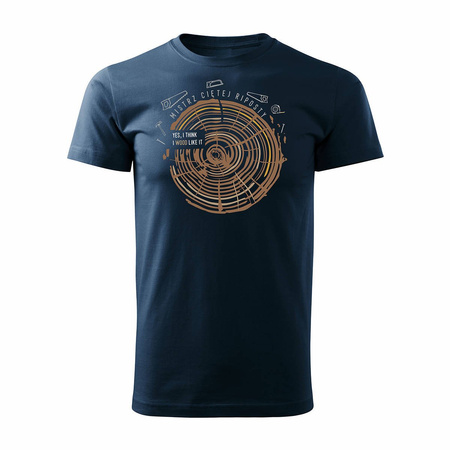 T-Shirt für Schreiner Schreiner für Holzfäller Männer marineblau REGULAR