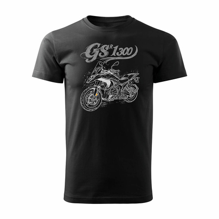 Motorrad Motorrad-T-Shirt BMW GS R 1300 ADVENTURE Herren schwarz REGULAR