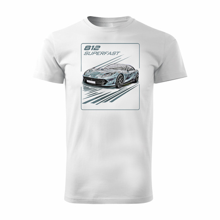 Ferrari 812 Superfast T-shirt Herren Weiss REGULAR