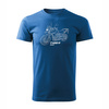 Ausverkauf - Triumph Tiger 900 Herren blau REGULAR Motorrad Motorrad-T-Shirt