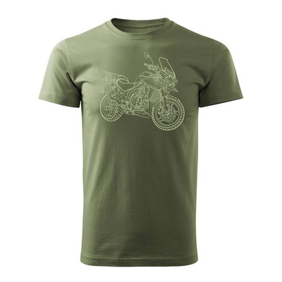 Triumph Tiger Herren khaki REGULAR Motorrad Motorrad-T-Shirt