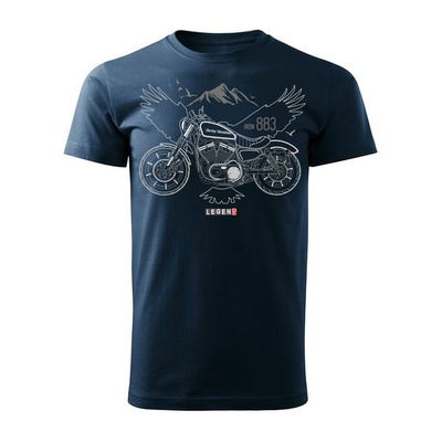 Verkauf - Harley Iron 883 Herren navy blau REGULAR Motorrad Motorrad T-Shirt