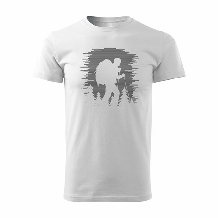 Outdoor T-Shirt für Wanderer Tatra Zelt trekking Männer weiß REGULAR