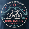 Sale - Herren MTB Straße Mountainbike Trikot navy blau SLIM