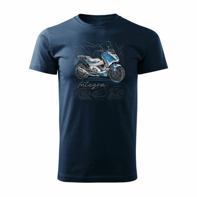 Honda Integra Herren marineblau Motorrad-T-Shirt REGULAR