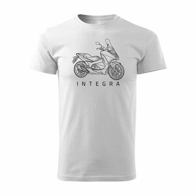 Honda Integra Herren weiss Motorrad-T-Shirt REGULAR