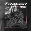 Yamaha Tracer 9 900 Herren Schwarz Motorrad Motorrad-T-Shirt