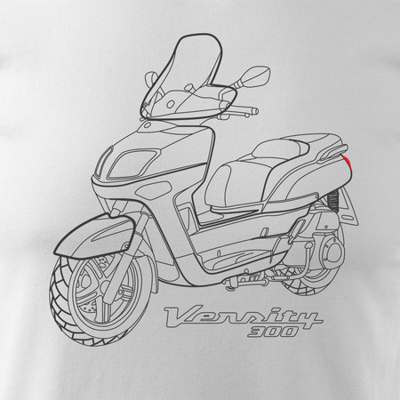 Yamaha Versity 300 Herren weiß REGULAR Roller T-Shirt