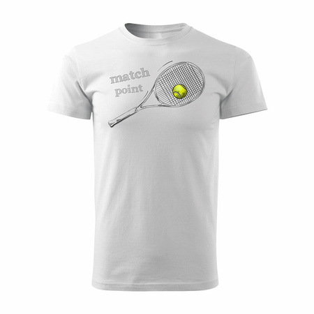 Herren Tennis Racquetball Shirt weiß REGULAR