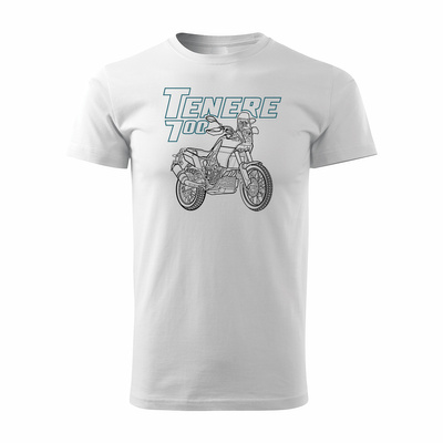 Yamaha Tenere 700 Herren weiss Motorrad-T-Shirt REGULAR