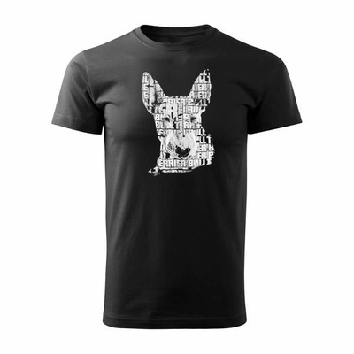 Ausverkauf - Herren bulterier bull terrier t-shirt schwarz REGULAR