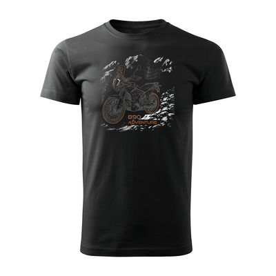 KTM 890 Adventure Herren schwarz REGULAR Motorrad-T-Shirt