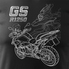 Verkauf - BMW GS 1250 ADVENTURE Herren Motorrad Motorrad T-Shirt schwarz REGULAR