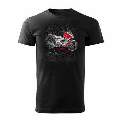 Honda Integra Herren schwarz Motorrad-T-Shirt REGULAR