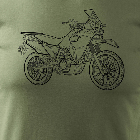 Kawasaki KLR Herren khaki REGULAR Motorrad Motorrad-T-Shirt