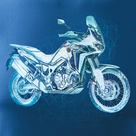Honda Africa Twin CRF1100L blau navy Motorrad Motorrad-T-Shirt