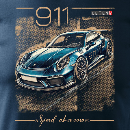 Porsche Carrera 911 Herren navy blau REGULAR T-Shirt